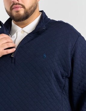 Suéter Polo Rl cuello con cierre para hombre