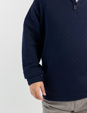 Suéter Polo Rl cuello con cierre para hombre