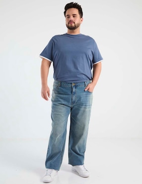 Jeans straight That's It deslavado para hombre