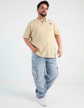 Jeans cargo straight That's It lavado claro para hombre