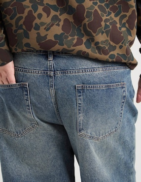 Jeans baggy That's It lavado bleach para hombre