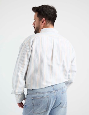 Camisa casual Jbe de algodón manga larga para hombre