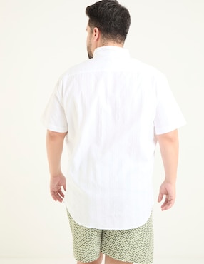 Camisa casual Jbe de algodón manga corta para hombre