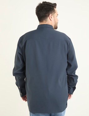 Camisa casual Jbe de algodón manga larga para hombre
