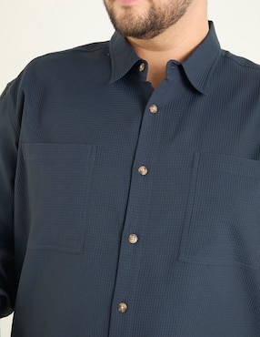 Camisa casual Jbe de algodón manga larga para hombre