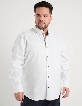 Camisa Jbe de algodón manga larga para hombre