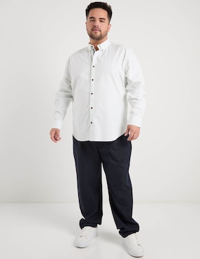 Camisa Jbe de algodón manga larga para hombre