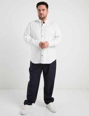 Camisa Jbe de algodón manga larga para hombre