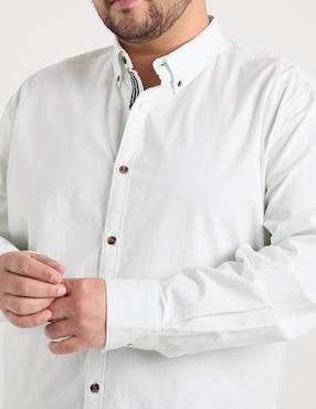 Camisa Jbe de algodón manga larga para hombre