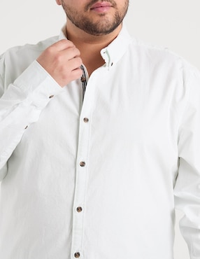 Camisa Jbe de algodón manga larga para hombre