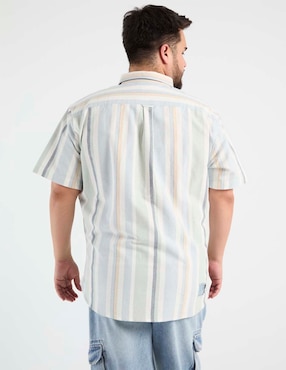 Camisa casual Dioro de algodón manga corta para hombre