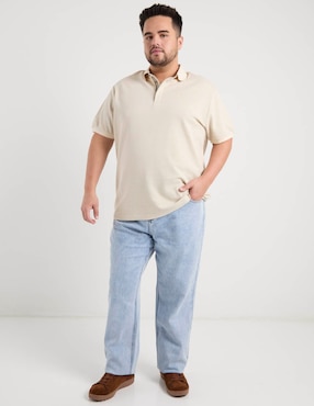 Jeans amplio Jbe lavado claro para hombre