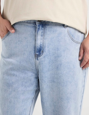 Jeans amplio Jbe lavado claro para hombre