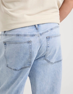 Jeans amplio Jbe lavado claro para hombre