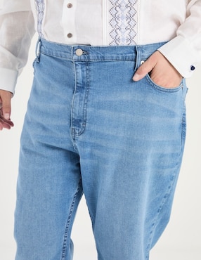 Jeans straight Jbe lavado whisker para hombre