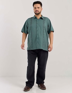 Jeans straight Jbe lavado whisker para hombre