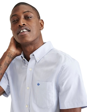 Camisa casual Dockers de algodón manga corta para hombre