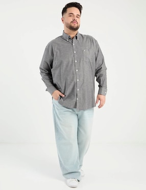Camisa casual Dioro de algodón manga larga para hombre
