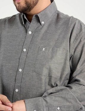 Camisa casual Dioro de algodón manga larga para hombre