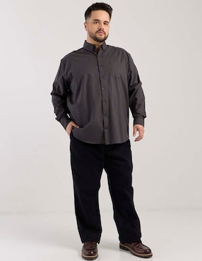 Camisa casual Dioro de algodón manga larga para hombre