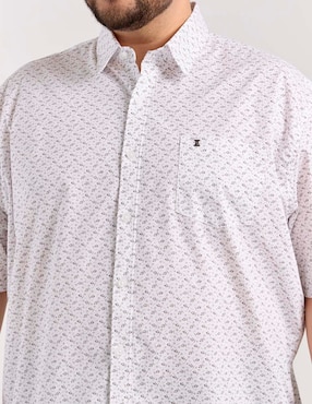 Camisa casual Dioro de algodón manga corta para mujer