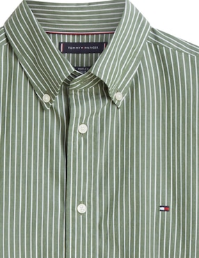 Camisa casual Tommy Hilfiger de algodón manga larga para hombre