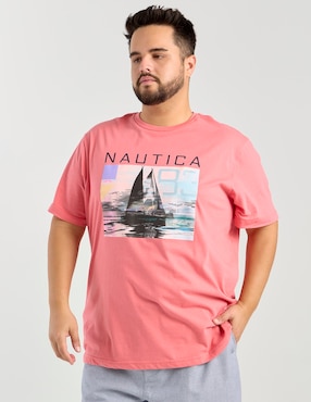 Playera Nautica cuello redondo para hombre