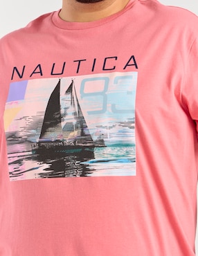 Playera Nautica cuello redondo para hombre