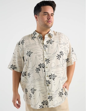 Camisa casual Costavana manga corta para hombre