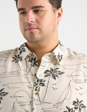 Camisa casual Costavana manga corta para hombre