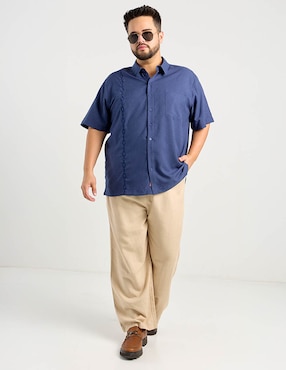 Guayabera manga al codo Costavana para hombre
