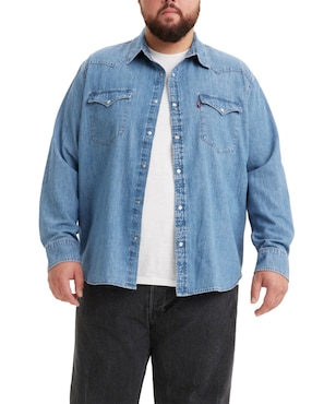 Camisa casual Levi's de algodón manga larga para hombre