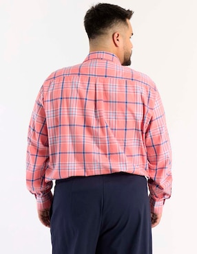 Camisa casual Ferrioni de algodón manga larga para hombre
