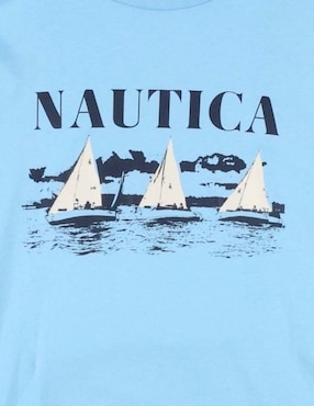 Playera Nautica cuello redondo para hombre