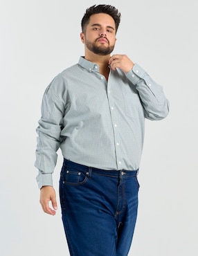 Camisa casual Dioro de algodón manga larga para hombre