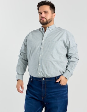 Camisa casual Dioro de algodón manga larga para hombre
