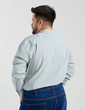 Camisa casual Dioro de algodón manga larga para hombre