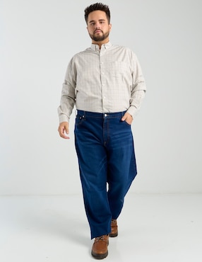 Camisa casual Dioro de algodón manga larga para hombre