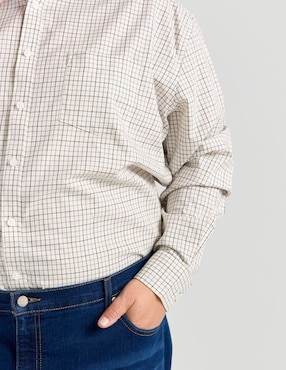 Camisa casual Dioro de algodón manga larga para hombre