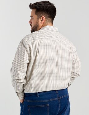 Camisa casual Dioro de algodón manga larga para hombre