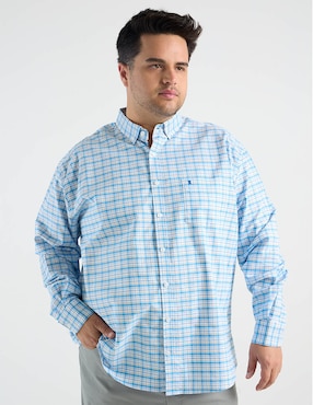 Camisa casual Dioro de algodón manga larga para hombre