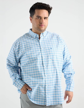 Camisa casual Dioro de algodón manga larga para hombre