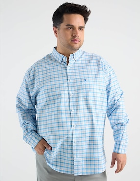 Camisa casual Dioro de algodón manga larga para hombre