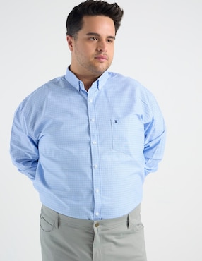 Camisa casual Dioro de algodón manga larga para hombre