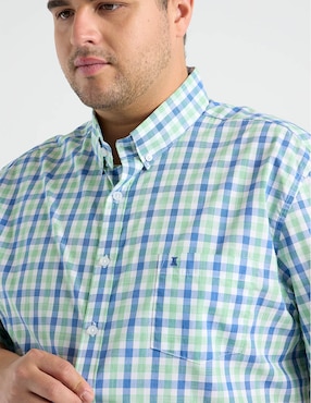 Camisa casual dioro de algodón manga corta para hombre