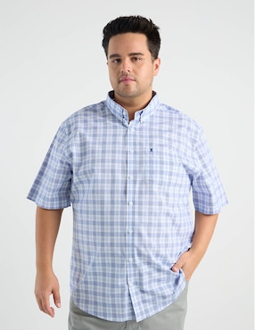 Camisa casual Dioro de algodón manga corta para hombre