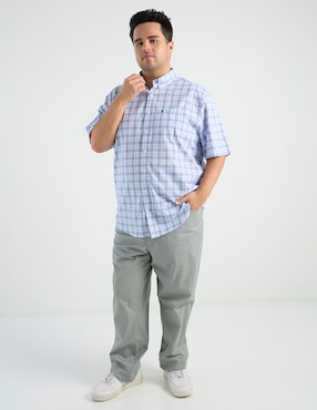Camisa casual Dioro de algodón manga corta para hombre