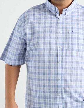 Camisa casual Dioro de algodón manga corta para hombre