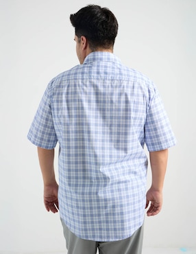 Camisa casual Dioro de algodón manga corta para hombre