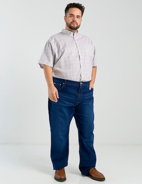 Camisa casual Dioro de algodón manga corta para hombre